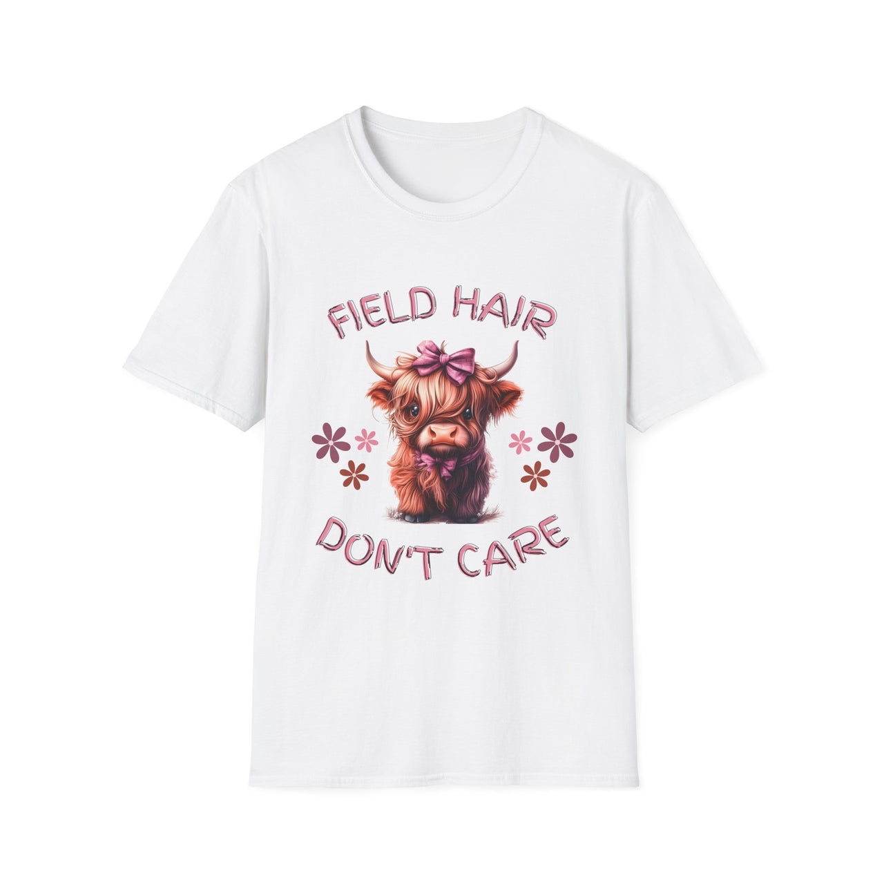 Field Hair Dont Care Highland Cow T-shirt