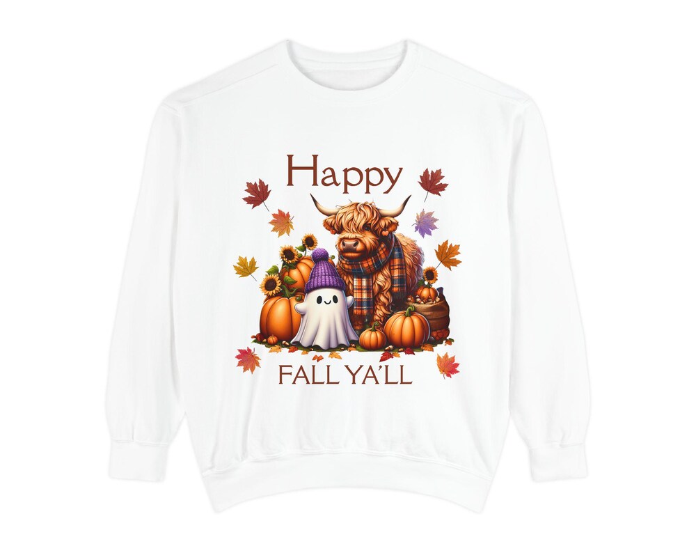 Happy Fall Highland Cow Sweatshirt