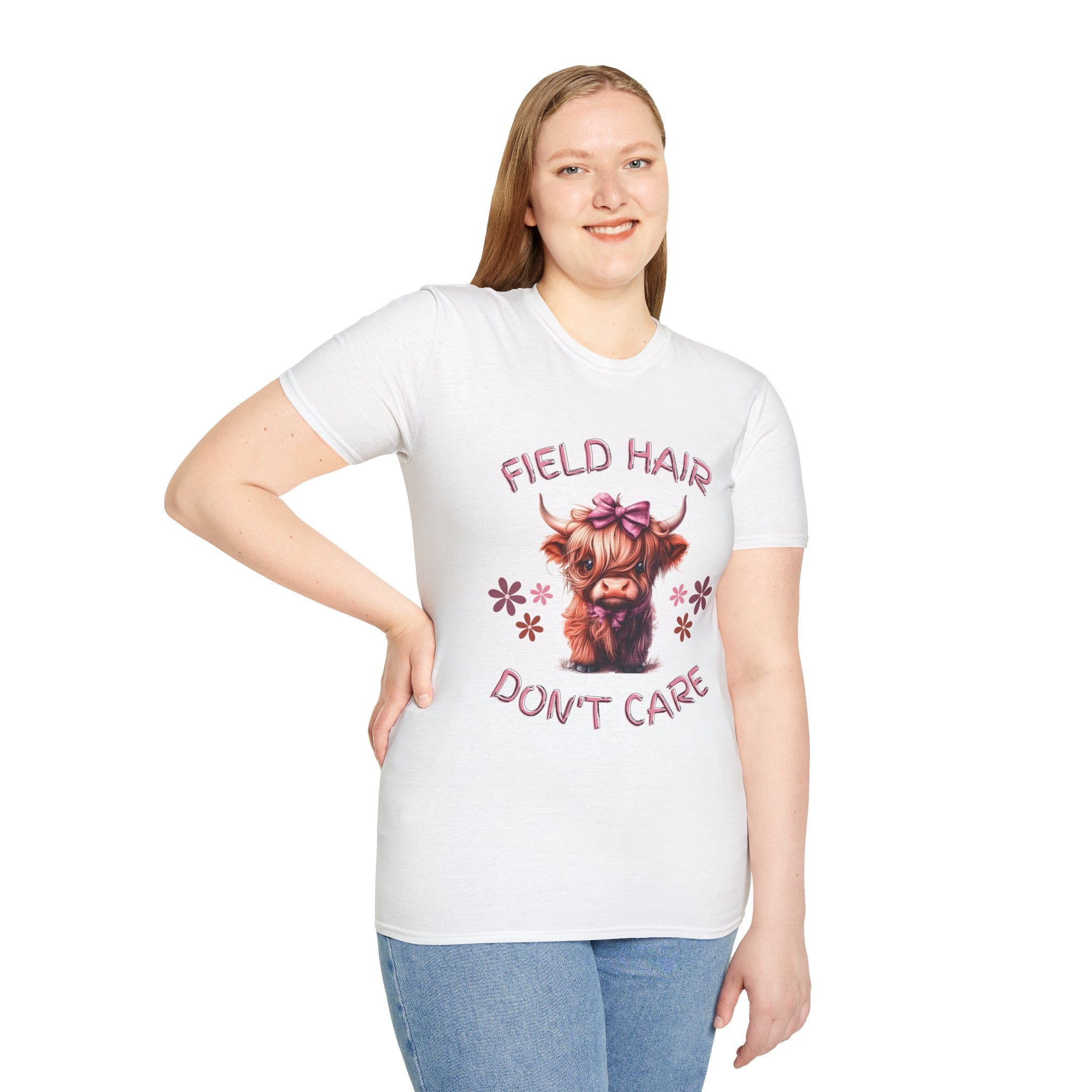 Field Hair Dont Care highland cow