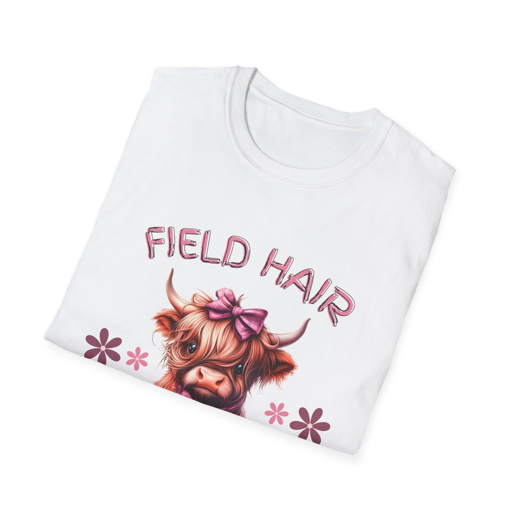 Field Hair Dont Care highland cow