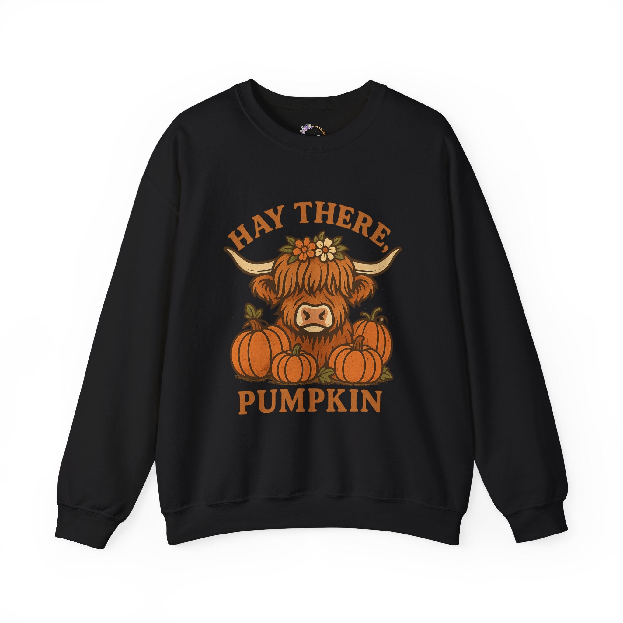 Cozy Fall Sweatshirt: Hay There Pumpkin Design | Autumn Apparel, Gift for Pumpkin Lovers, Halloween Sweater, Harvest Outfit