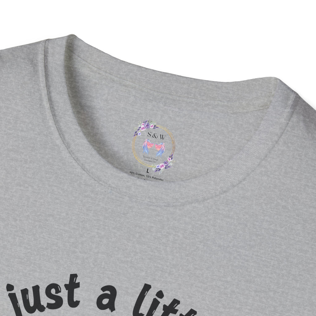 Just a Little Moody, Cute T-Shirt, Gift for Animal Lovers, Casual Outfit, Perfect for Birthdays, Farmhouse Decor