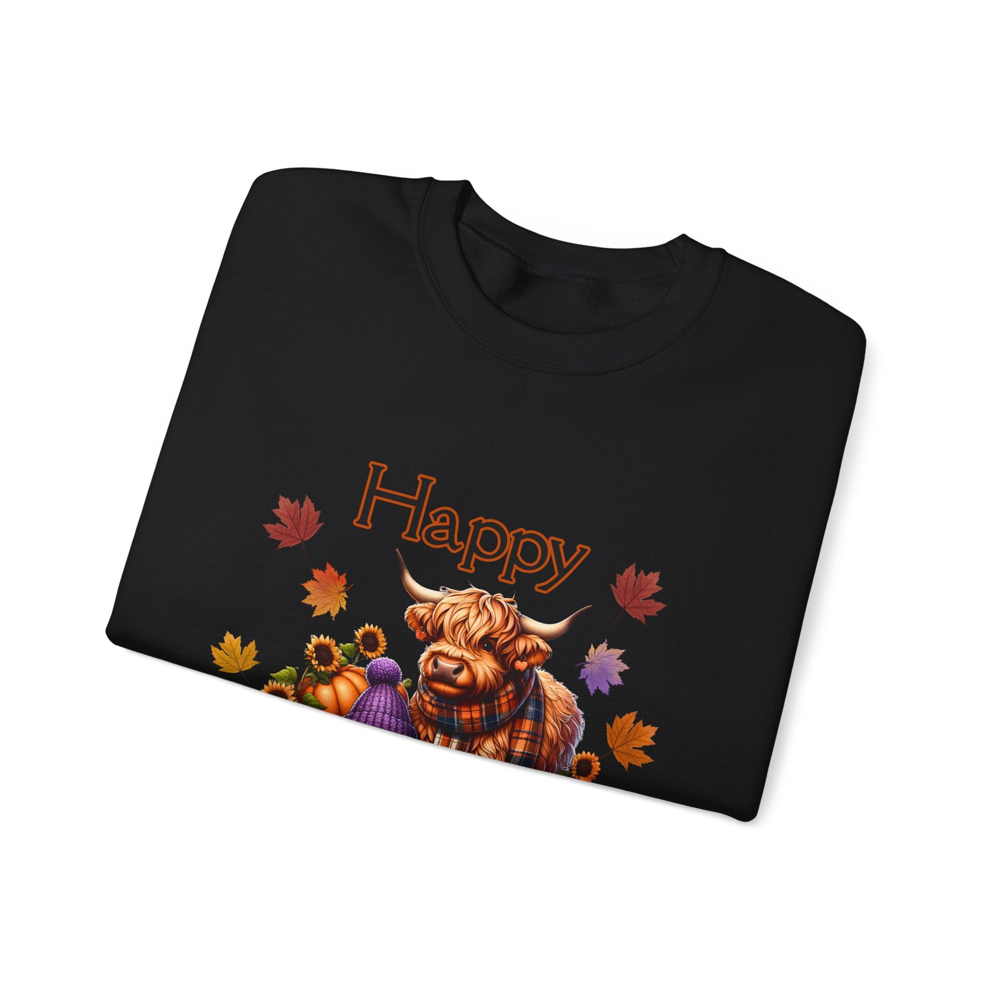 Halloween Pumpkin Sweatshirt, Cozy Crewneck for Fall, Autumn Vibes, Ghost and Highland Cow Design, Unisex Apparel, Perfect for [...]