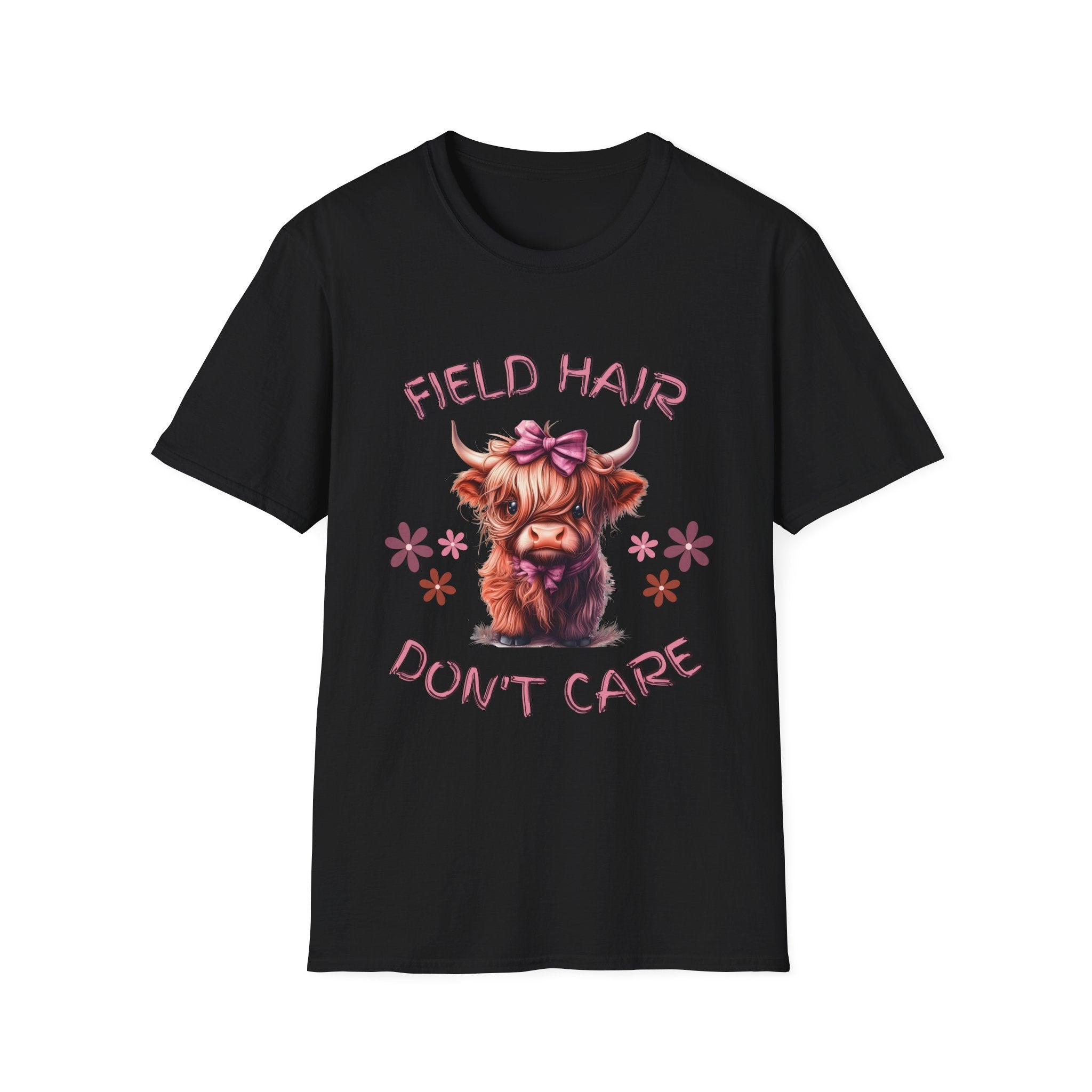 Field Hair Dont Care highland cow